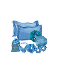 Natural hair essentials satin accessories set (Blue)