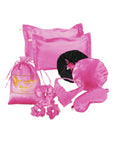 Natural hair essentials, adjustable and reversible Satin bonnet and pillowcases with eye mask set of 9